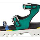 Incaltaminte Femei DSQUARED2 Flat Sandal Verde Nero Camoscio Nappa Vacchetta