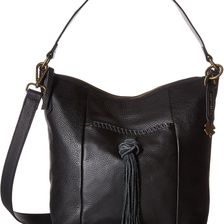 Lucky Brand Carmen Top Zip Bucket Crossbody Black