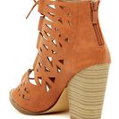 Incaltaminte Femei Nature Breeze Webber Caged Bootie TAN PU