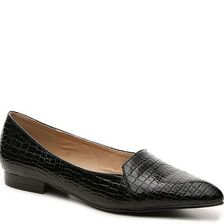 Incaltaminte Femei Bellini Flora Flat Black Crocodile Faux Patent Leather