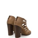 Incaltaminte Femei CheapChic Pull Together Woven Faux Leather Heels Natural