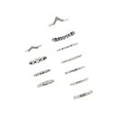 Bijuterii Femei Forever21 Rhinestone Ring Set Silverclear