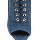 Incaltaminte Femei CheapChic Cool And In Control Denim Booties Blue