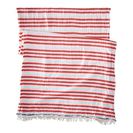 Accesorii Femei Scotch Soda Structured Scarf with Short Fringes RedWhite