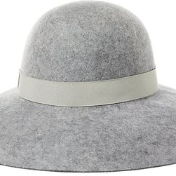 Ralph Lauren Felted Wool Floppy Hat Charcoal