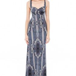 Rochie maxi, cu imprimeu, Roh