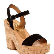 Incaltaminte Femei Dolce Vita Randi Platform Sandal BLACK SUEDE