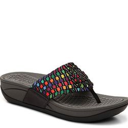 Incaltaminte Femei Bare Traps Denna Wedge Sandal Black Multi