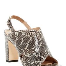 Incaltaminte Femei Via Spiga Amya Snake Print Sandal BLKWHITE SN
