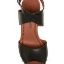Incaltaminte Femei Lucky Brand Nessah Embossed Leather Platform Sandal BLACK 03
