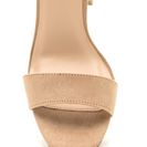 Incaltaminte Femei CheapChic Put A Bow On It Faux Suede Chunky Heels Natural
