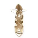 Incaltaminte Femei Forever21 Metallic Lace-Up Pumps Champagne