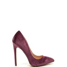 Incaltaminte Femei CheapChic Head To Toe Pointed Velvet Pumps Mauve
