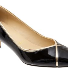 Trotters Kelsey Black/Gold Patent