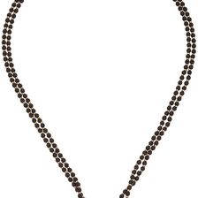 Ralph Lauren Modern Landscape 18" 2 Row Small Bead Pendant Necklace Black/Gold