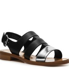 Incaltaminte Femei Miu Miu Metallic Leather Gladiator Sandal BlackSilver