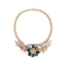 Bijuterii Femei Forever21 Iridescent Flower Necklace Goldmulti