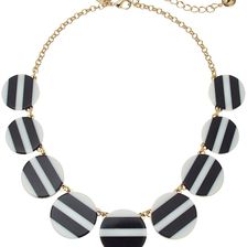 Kate Spade New York Dot Dot Dot Striped Necklace Black/Multi