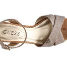 Incaltaminte Femei GUESS Madolyn Glitter Wedge Sandal Champagne