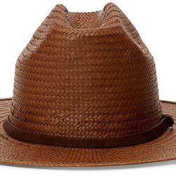 Ralph Lauren Straw Panama Hat Lt Brown