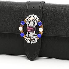 Miu Miu Madras Clutch NERO