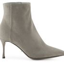 Incaltaminte Femei Sergio Rossi Suede Pointed Toe Bootie Grey