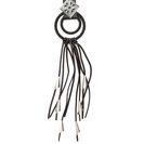 Bijuterii Femei CheapChic Ring Leader Fringed Cord Necklace Silverblack