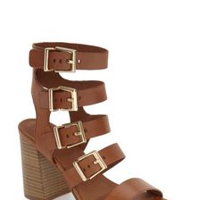 Incaltaminte Femei Shellys London Joey Block Heel Sandal Women TAN LEATHER