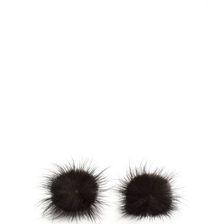 Bijuterii Femei CheapChic Faux Fur A Change Earrings Black