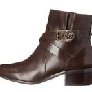 Incaltaminte Femei Michael Kors Bryce Bootie Dark Chocolate Vachetta