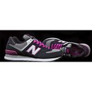 Incaltaminte Femei New Balance Womens Yacht Club 574 Classic Running Shoes Black with Pink Glo