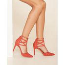 Incaltaminte Femei Forever21 MIA Melonie Lace-Up Pumps Red
