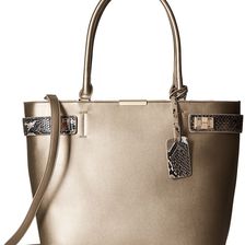 Gabriella Rocha Tabitha Satchel with Snake Detail Pewter