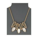 Bijuterii Femei Cole Haan Multi Stone Chunky Pendant GoldGold Rutilated GlassMetallic GoldMother-of-Pearl