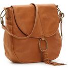 Accesorii Femei Lucky Brand Lucky Brand Athena Leather Shoulder Bag Cognac