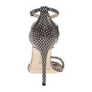 Incaltaminte Femei Via Spiga Tiara Black White Dot Print Snake