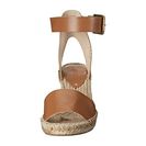 Incaltaminte Femei Soludos Open Toe Wedge Leather Tan