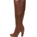 Incaltaminte Femei CheapChic Smooth Over Faux Leather Boots Chestnut