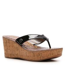 Incaltaminte Femei Sam Edelman Romy Patent Wedge Sandal Black