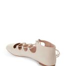 Incaltaminte Femei French Connection Barley Sugar Square Kamilla Toe Ghillie Lace-Up Flats Barley Sugar