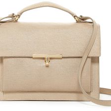 Cole Haan Mazie Top Handle Leather Crossbody SIMPLY TAUPE