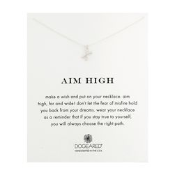 Dogeared Aim High Crossing Arrows Necklace Sterling Silver
