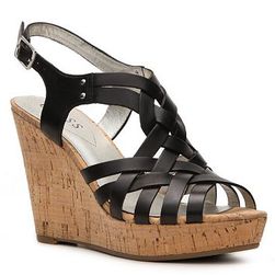 Incaltaminte Femei GUESS Eppie Wedge Sandal Black