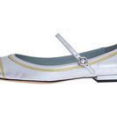 Incaltaminte Femei Marc Jacobs Poppy Mary Jane Ballerina Silver