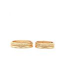 Bijuterii Femei Forever21 Etched Ring Set Gold