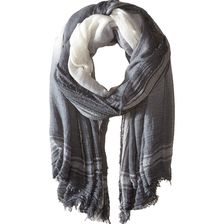 Steve Madden Jacqard Stripe with Ombe Border Day Wrap Charcoal