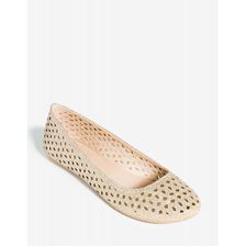 Incaltaminte Femei CheapChic Quintus-80a Weekend Crush Flat Champagne