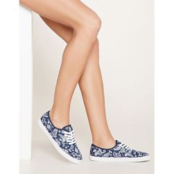 Incaltaminte Femei Forever21 Bandana Print Plimsolls Navywhite