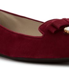 Michael Kors Felicity Flat Merlot Suede