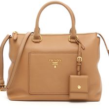 Prada Calfskin Handbag CARAMEL